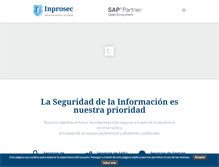Tablet Screenshot of inprosec.es