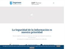 Tablet Screenshot of inprosec.com